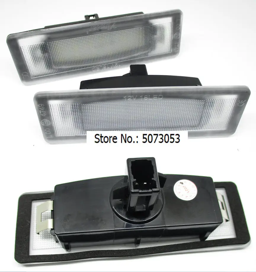 1Pair Led License Number Plate Light For Kia Cadenza Premium Optima 06