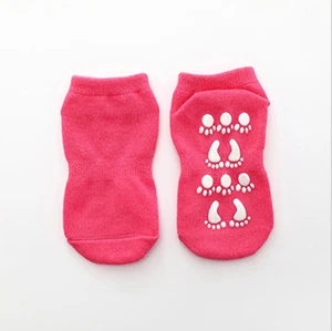 I2u/ Детские хлопковые нескользящие носки с батутом нескользящие спортивные носки детские носки для игр, 14 см, 10 пар в комплекте - Цвет: color 7