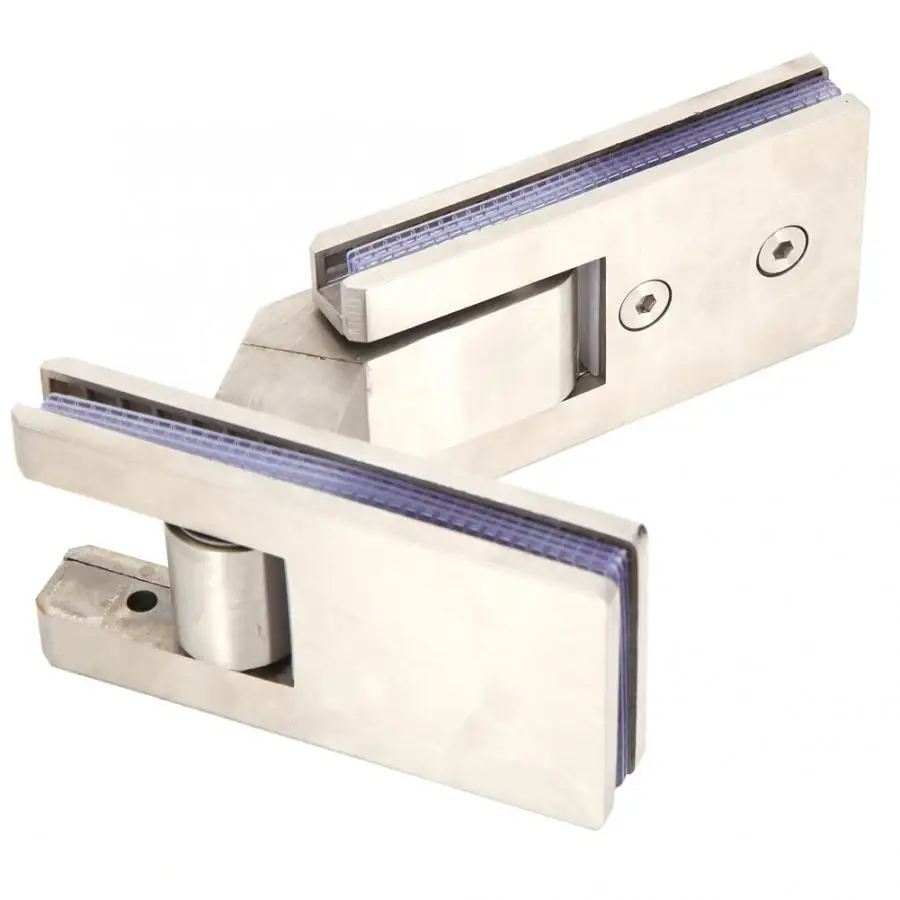 

glass shelf Stainless Steel Shower Room Glass Clamp Clip 135 Degree Glass Wall Panel Connector glass bracket