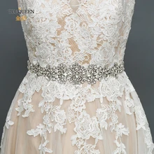 TOPQUEEN S325B свадебное платье пояс лента из страз ремни для платьев свадебный пояс, лента свадебные аксессуары пояс шорты с серебряной резинкой