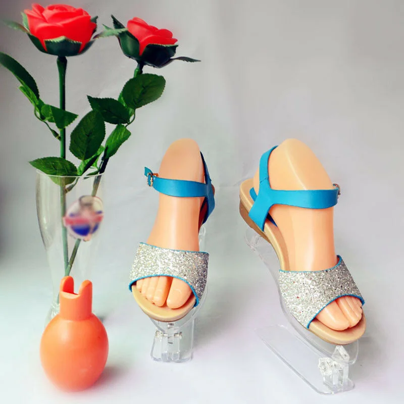 

1Pair Hard Plastic Adult Feet Mannequin Foot Model Tool For Sandal Shoes Display Foot Models