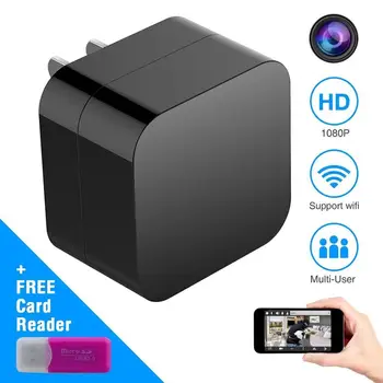 

Mini Camera WiFi Smart Wireless Camcorder IP Hotspot 1080P HD Night Vision Video Micro Small Cam Motion Detection usb charger