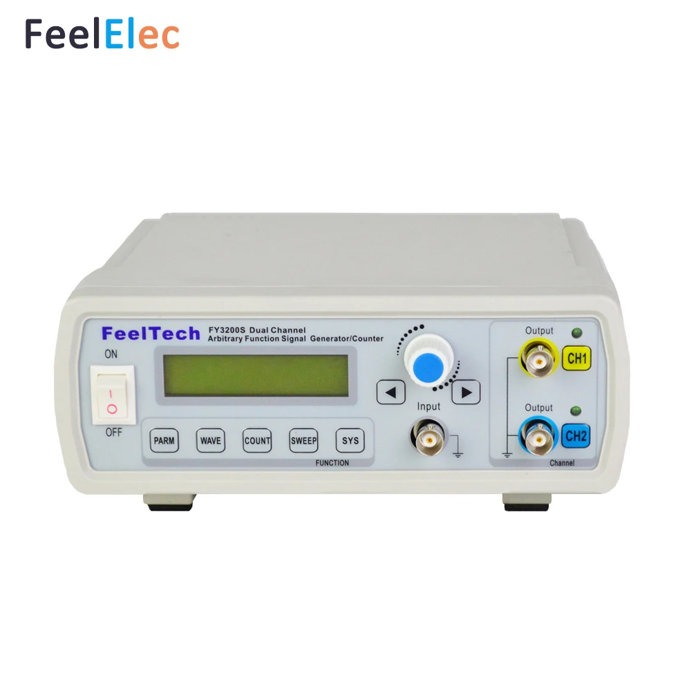 FeelElec FY3200S 24M генератор сигналов с цифровым управлением двухканальный функцией DDS