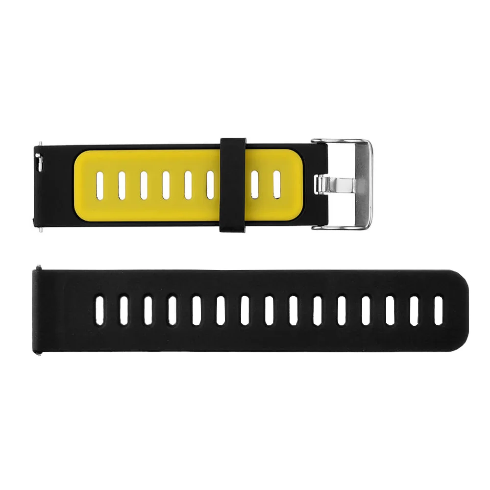 Black Yellow Для Huami Amazfit GTR 47 мм браслет сменный ремешок Спортивные Силиконовые часы ремешок на запястье умные часы браслеты аксессуары - Цвет: Black Yellow