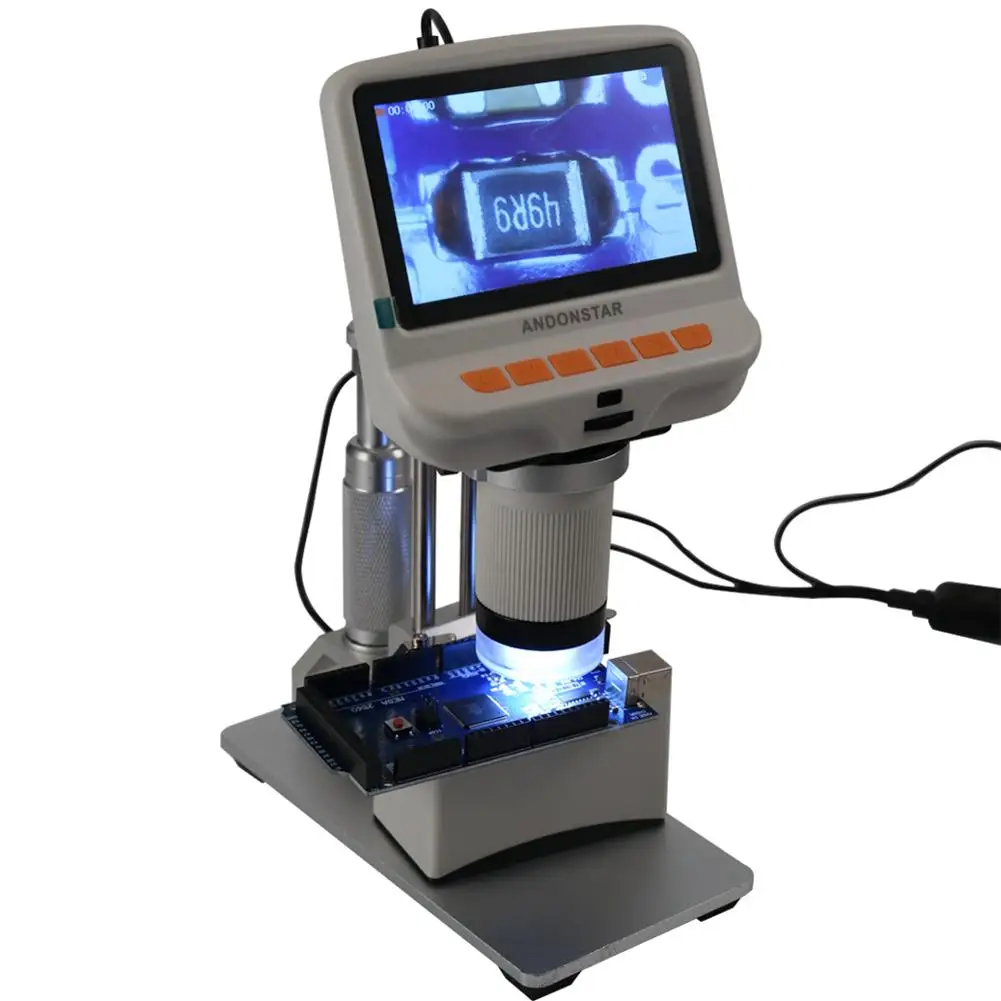

600X 4.3" 1080P LED usb microscope Digital Electronic Microscope Support for soldering camera with Battery Digital Magnifier