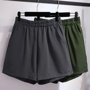 

Large Size Dress Large GIRL'S mm Summer New Style Elastic Waist Wide-Leg Women's Pants Belly Covering Slimming Casual A- line Pa
