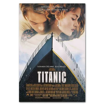 

Titanic Classic Movie Poster Bar Cafe Wall Art Posters Retro Home Bedroom Decor Silk Cloth Painting 20x30"