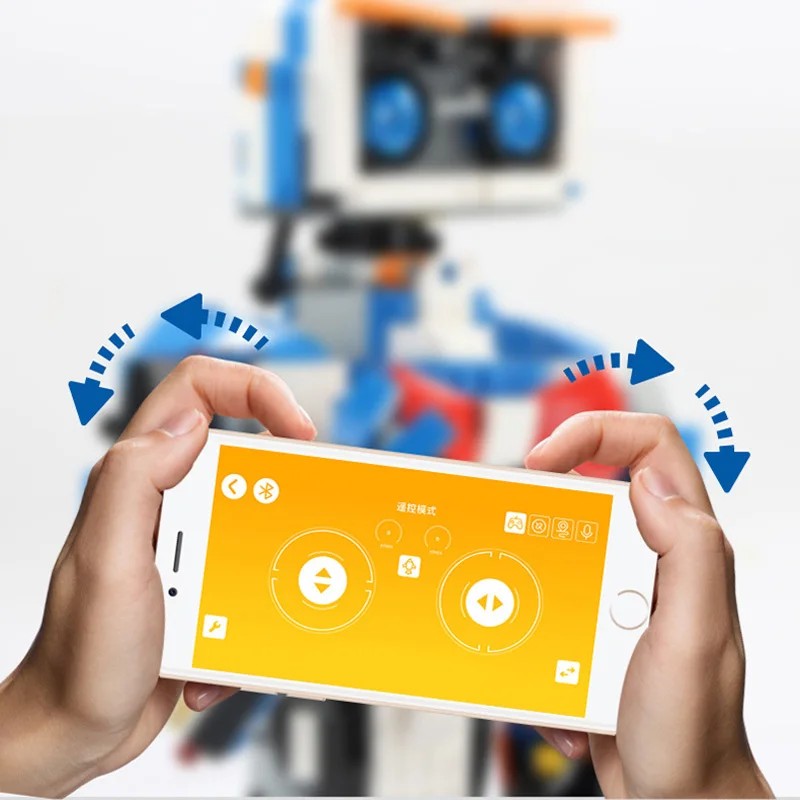 Technic 2,4 Ghz Радио пульт дистанционного управления умный гусеничный робот строительный блок Паровая сборка кирпичи приложение rc игрушки для детей Подарки