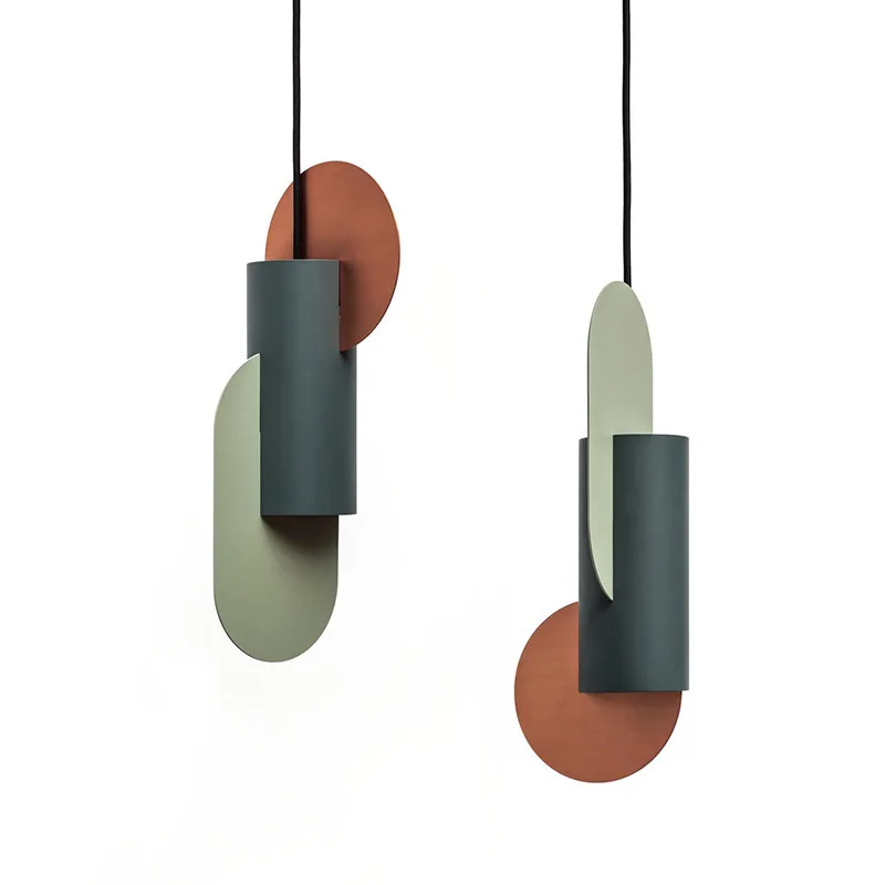 

post modern personality makaron color matching small chandelier designer model room dining room bedside Chandelier