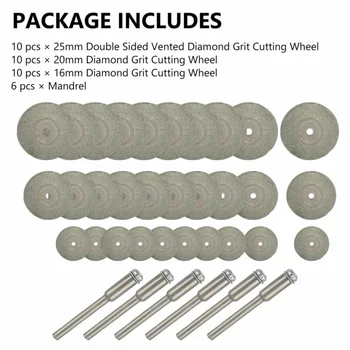 

Brick Cutting Wheel 36pcs Porcelain Set Diamond Rotary Tools Double Sided