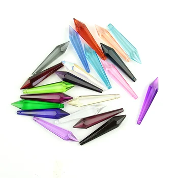 

63mm Crystal Chandelier Pendants Prisms Icicle Drops Hanging Decoration Accessories