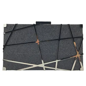 

Fashion Women Solid Color Evening Bag Hand Grab Chain Bag Clutch Pure Bags Ladies Party Texture Handbags Square Case #T1G