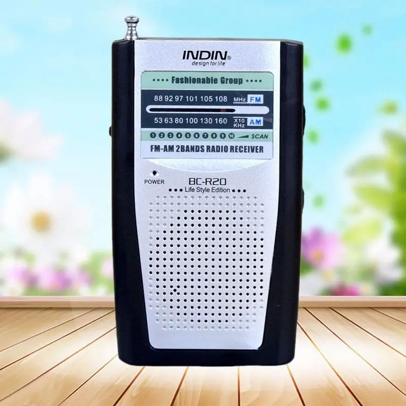 Карманный Радио приемник встроенный динамик универсальный портативный AM/FM радио приемник BC-R20 HQ