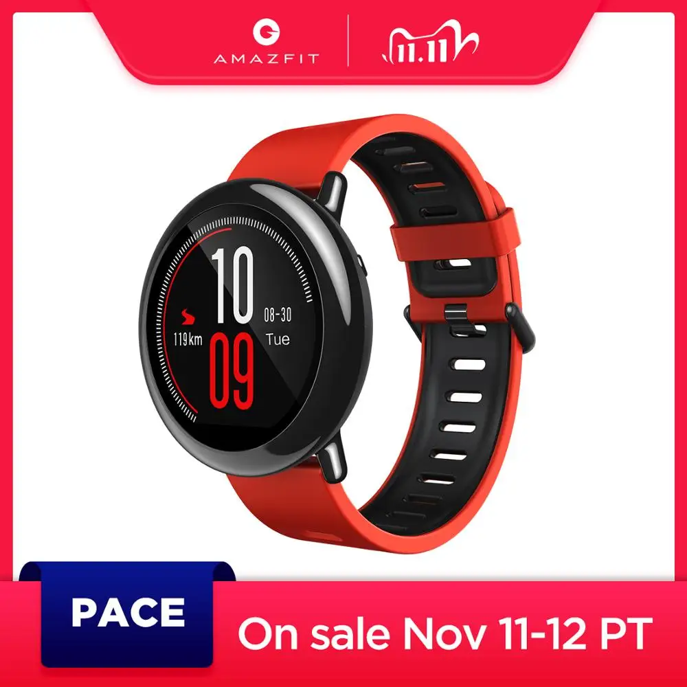 Смарт часы Amazfit Pace с поддержкой Bluetooth GPS Пульсометром|Смарт-часы| |