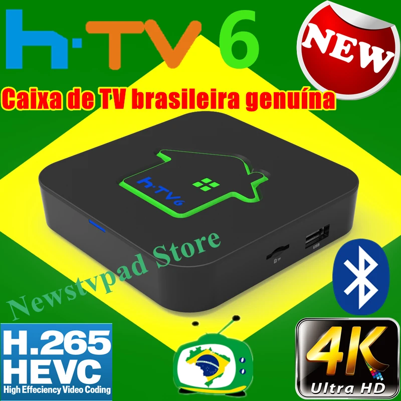 

[Genuine] HTV box 5 brasil HTV6 HTV BOX 5 iptv htv box 6 brasil Portuguese TV Internet Streaming box Live TV Filmes On Demand T