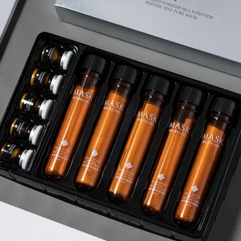 

Peptide Lyophilized Powder Mask Set Moisturizing Brighten Skin Color Anti-wrinkle Anti-aging Face Essence Liquid Skin Care Sets