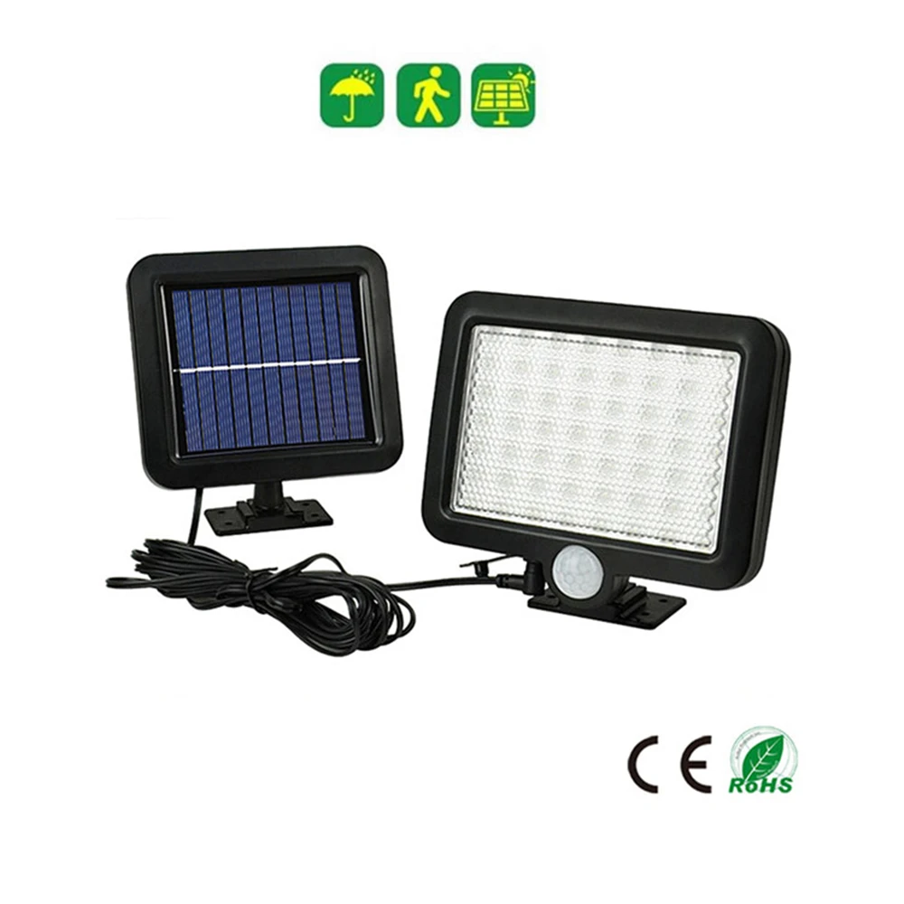 

56/30 LED Solar Light Steps Lamp Light-sensitive Wall Lights Security Outdoor Garden Fence lamp pathway Stairs lighting split mo
