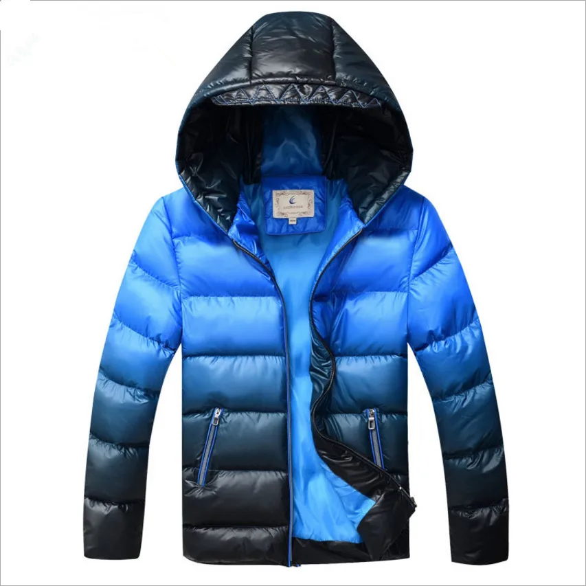 blue Зимнее толстое теплое пальто для мальчиков и девочек; детская хлопковая куртка-пуховик; верхняя одежда; От 8 до 17 лет; Детский водонепроницаемый ветрозащитный зимний комбинезон - Цвет: blue