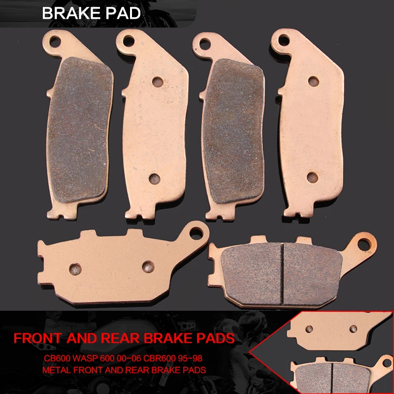 Motorcycle Front & Rear Brake Pads For Honda CB 600 CB600 CB600F