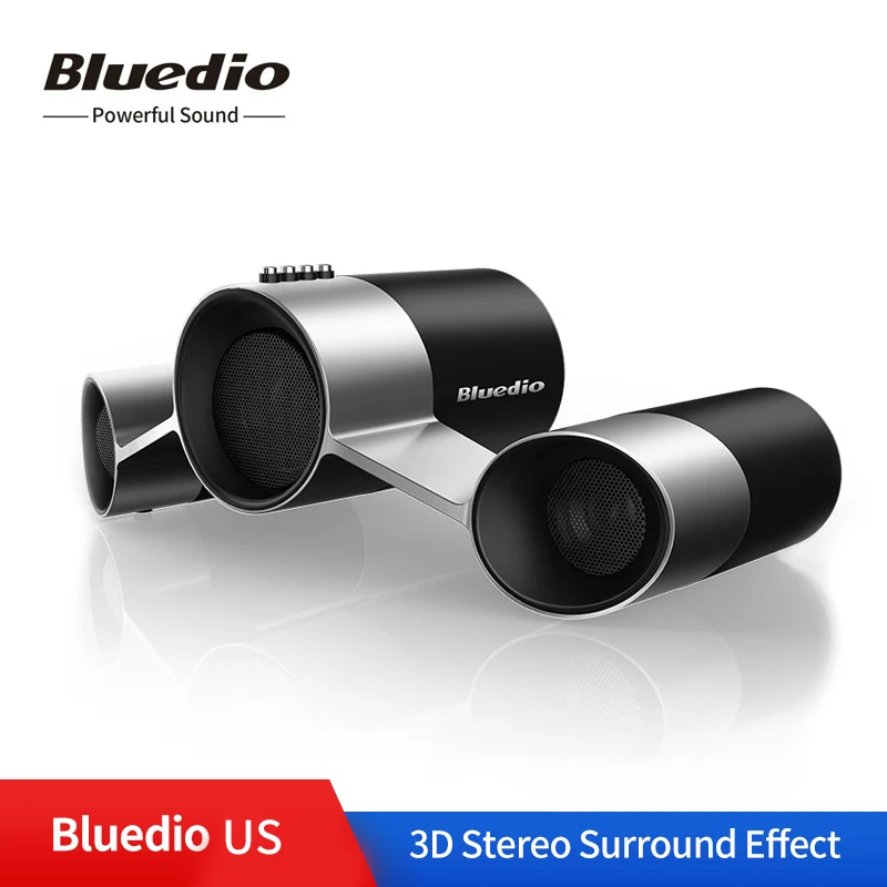 Bluedio US беспроводная домашняя аудио акустическая система запатентованная 3 драйвера Bluetooth громкий динамик глубокий бас 3D звуковой эффект с микрофоном