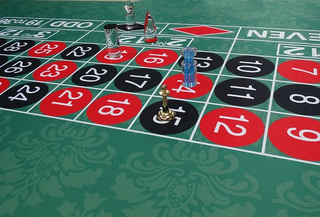 Roulette Tisch Doppelseitige Spielmatte – Für Blackjack, Roulette