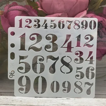 

13cm Number Digit 0-9 DIY Layering Stencils Painting Scrapbook Coloring Embossing Album Decorative Card Template