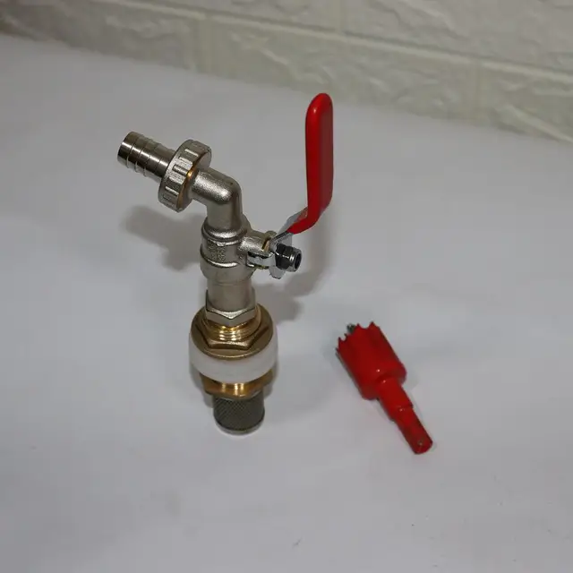 1/2 Kerti Öntözés Ibc Outlet Tartály Vízcsap Csaptelep Szelep Ton Dob Ízületi Hordó Sárgaréz Kapcsoló Kiegészítők - Image 3