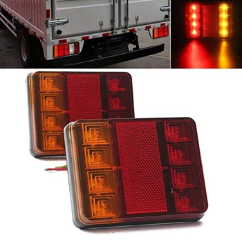 

12V LED Taillights Rear Tail Light Warning Lamp Brake Lamp Stop Light For Car Truck Trailer