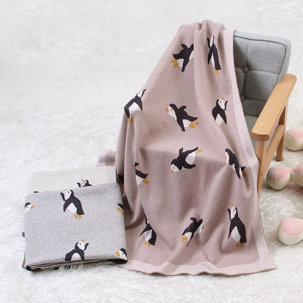 

Newborn Baby Blankets Bedding Knitted Swaddle Wrap Blanket Sleep Sack For Stroller Bedding Covers Cartoon Animal Infantil Quilts