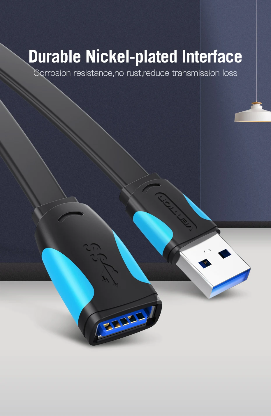 Vention Usb 3.0 Extension Cable Male To Female Extender Cable Fast ...