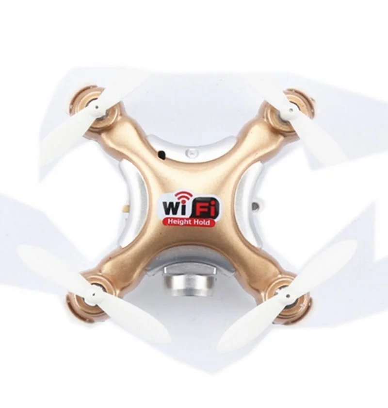 RCtown Cheerson CX-10WD-TX пульт дистанционного управления 4CH 2,4 GHz 6 Axis Gyro FPV Wifi Дрон Квадрокоптер золотой