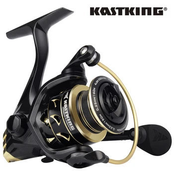 

KastKing Valiant Eagle Gold Spinning Reel 6.2:1 High-Speed Gear Ratio Freshwater and Saltwater Fishing Reel 7+1 Ball Bearings