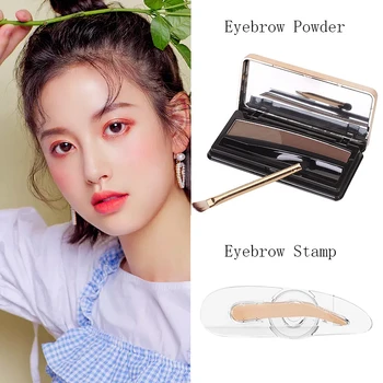 

Pretty Comy Adjustable eyebrow stamp lazy beginner thrush artifact + eyebrow powder