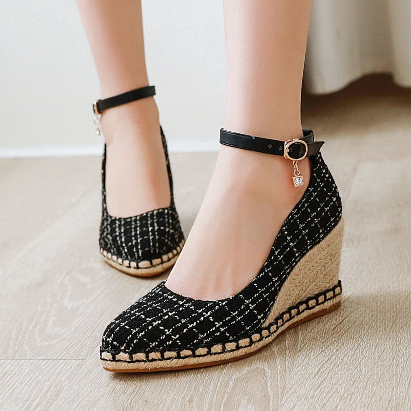 wedge heel evening shoes
