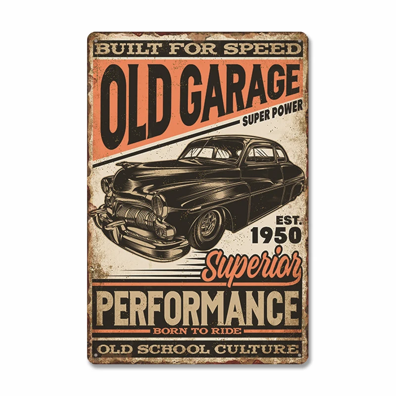 Targa in metallo vintage con cane pastore tedesco: decorazione