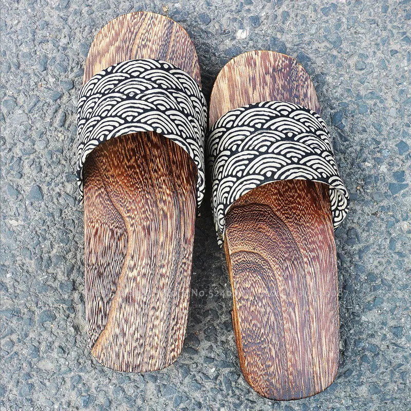 Мужские кимоно Geta, сабо в японском стиле, тапочки Yukata, китайский деревянный обувь, пляжные вьетнамки Kamado Nezuko, аниме, сандалии для косплея