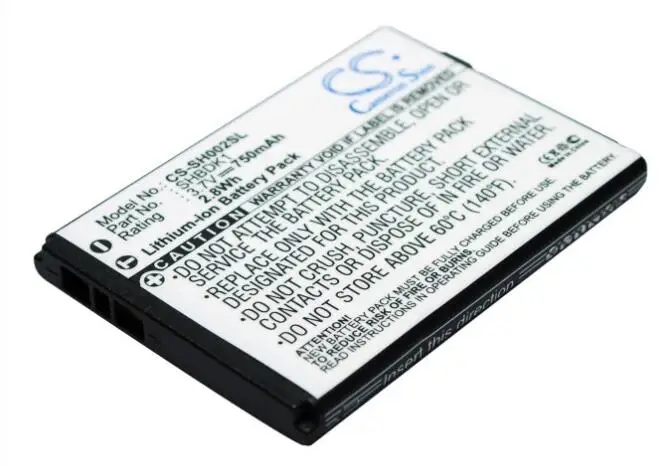 Cameron sino 750mah Аккумулятор для SHARP 002SH AQUOS SHOT 002SH SHBDK1 мобильный, аккумулятор для смартфона