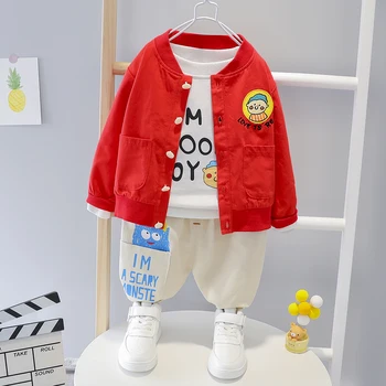 

2020 Autumn New Toddler Boys Girls Clothes Sets Baby Infant Clothing Suits Coat T Shirt Pants Kids Children Costume