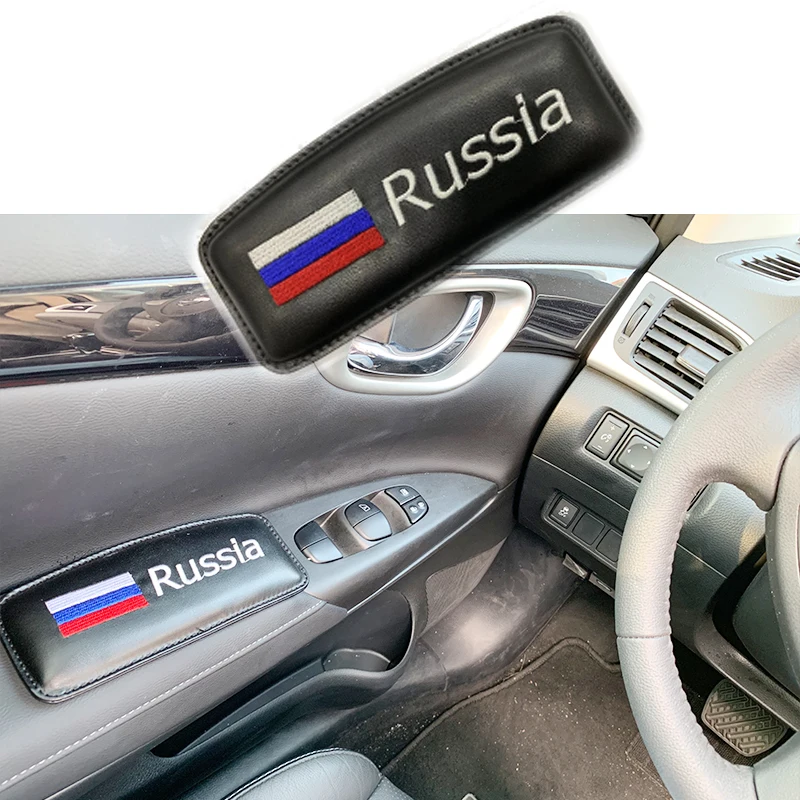 Универсальный автомобильный подлокотник для двери России мягкий кожаный