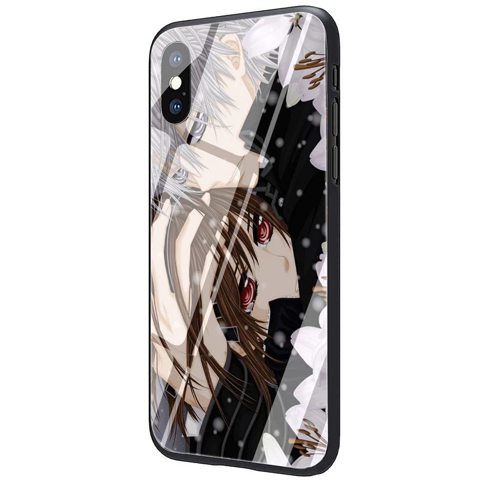 G2 EWAU рыцарь вампира закаленное стекло чехол для телефона чехол для iPhone 5 5S SE 6 6s 7 8 Plus X XR XS 11 Pro Max - Цвет: G2