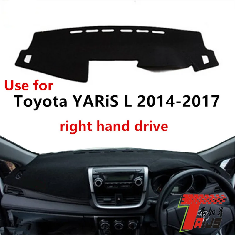 Taijs чехол для приборной панели автомобиля с правым приводом для Toyota YARiS L- солнцезащитный козырек анти УФ Авто приборная панель для YARiS L