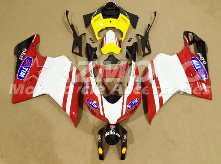 

4 Gifts New ABS Injection Mold Fairings Kit Fit for Ducati 848 evo 1098 1198 1198s 2007 2008 2009 2010 2011 2012 red yellow
