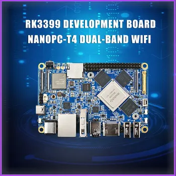

Friendly RK3399 development board NanoPC-T4 dual frequency WiFi dual camera 4G memory 4K playback Android 7.1