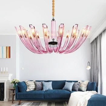 

Modern LED Crystal Glass chandelier lighting Nordic luminaires luxury fixtures living room pendant lamps bedroom hanging lights