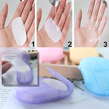 

1 Box Soap Papers Travel Portable Disposable Soap Flakes Scented Foaming Mini Slice Sheets Hand Washing Cleaning Supplies