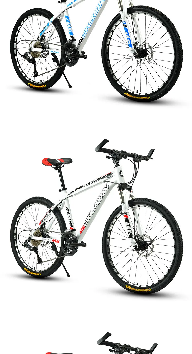 Top Mountain Bike 33 Speed 26 Inch Fat Bike Adult Shock Racing Car Double Disc Brakes Speed Student Bicycle 1