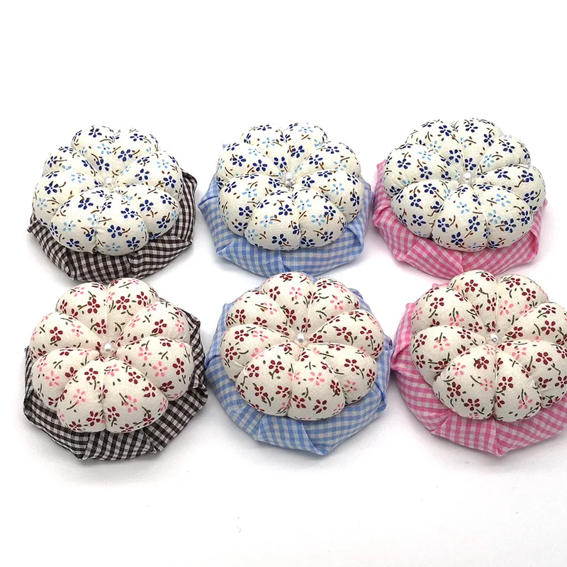 Поперечная граница Тыква Clog Pincushion ткань Pincushion ручной работы иглы крест инструмент для вышивания D шитье Pincushion сумка E68-2