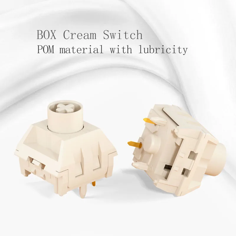 Kailh&ampNovelkeys BOX Cream Mechanical Keyboard Switch liner hangfeeling MX switch 5pin POM material waterproof and dustproof |