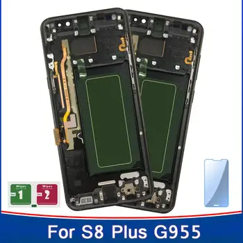 

2PCS Amoled LCD S8 Plus 5.8'' Display For Samsung Galaxy S8 Plus G955 G955F G955A G955T G9550 LCD Touch Screen With Frame