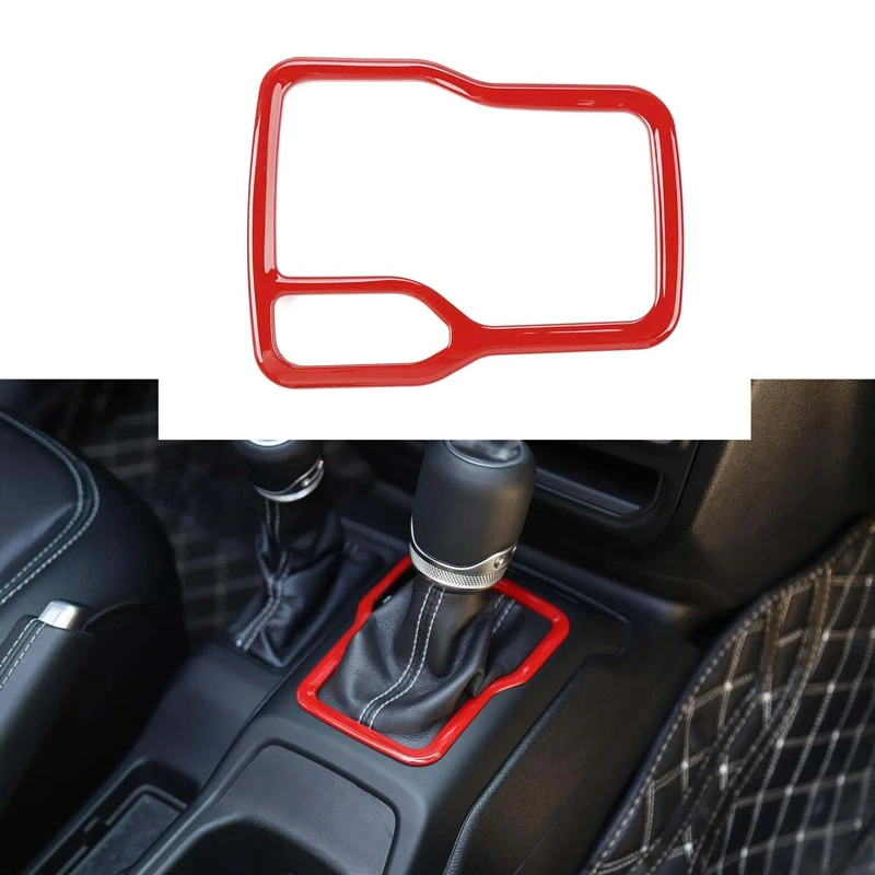 

Gear Shift Knobs Cover Trim Decoration Panel for 2018-2019 Jeep Wrangler JL Unlimited Car Accessories